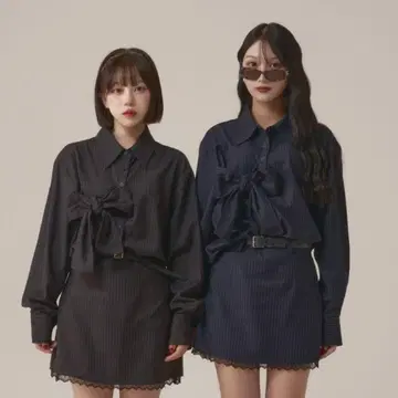 nugu visco 스트라이프 셋업 네이비