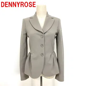 A6880 데니 로즈 테일러드 자켓 페플럼 베이지 S