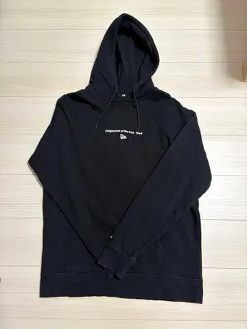 NEW ERA 블랙 후드티 XL
