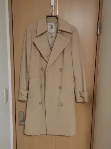 MICHEL KLEIN 캐시미어 혼방 울 코트 베이지 사이즈 40