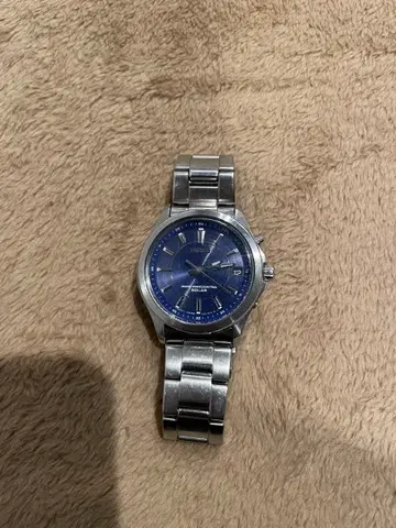 전파 솔라 SEIKO 와이어드 WIRED 남성용 손목시계 블루 인기 모델