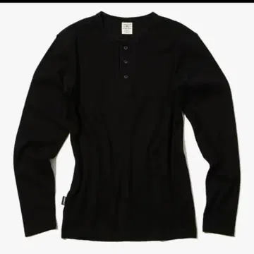 [ M ] AVIREX 립 데일리 긴팔 헨리넥 티셔츠 블랙 4