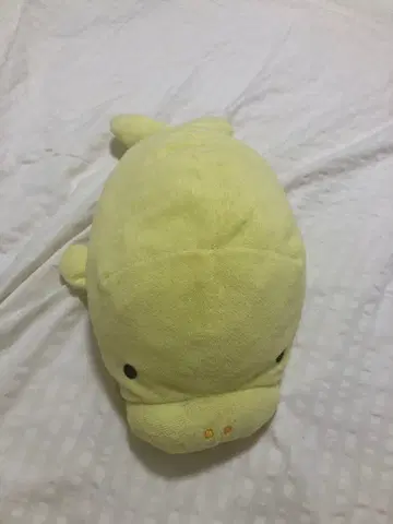 오리너구리형 봉제 인형 옅은 노란색