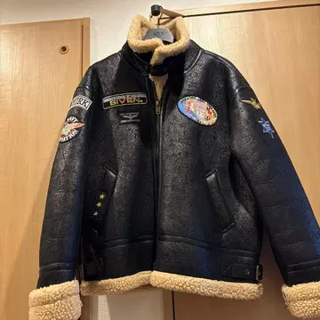 양가죽 보아 플라이트 자켓