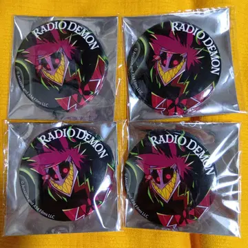 해즈빈 호텔 알래스터 라디오 데몬 시크릿 캔뱃지 4개 마루이