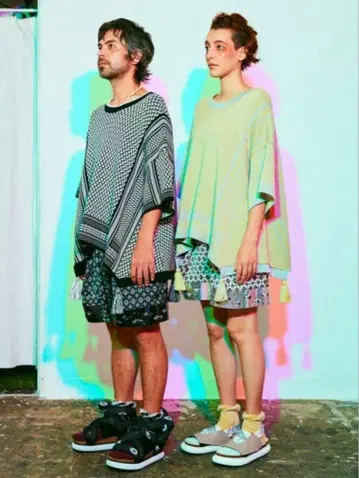 [ RBTXCO 알비티 ] 수피마 코튼 태슬 니트 7부 소매 프린지