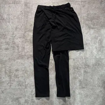 2013s 극미품 라드 뮤지션 레이어드 스웨트 팬츠 10s 블랙