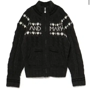 andmary 메리 니트 카우찬 그레이