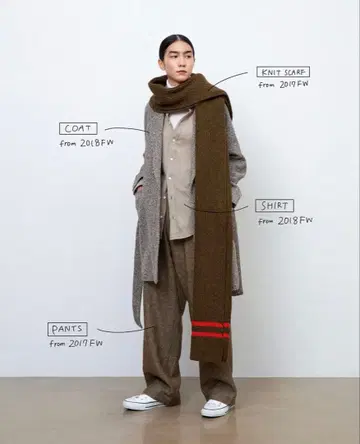 MADISON BLUE 롱 머플러 니트 스카프