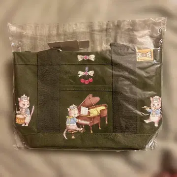 미개봉 새상품 yukiemon 페타페타 미니 토트 음악대 패턴