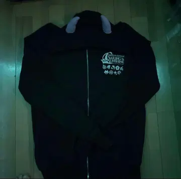 블랙 후드티 후드 부착 SAILING SUNSHINE