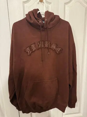 X-LARGE 후드티 브라운 L
