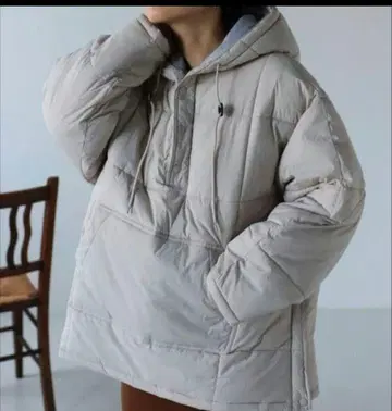 ap retro 아노락 에코 다운 블루종 그레이