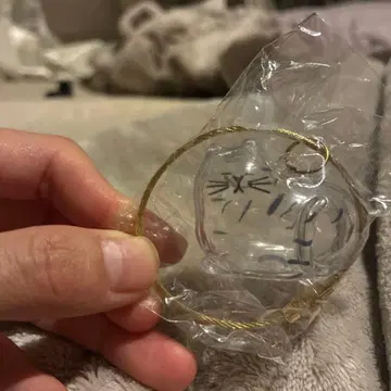 고양이 얼굴 캡슐 토이 투명