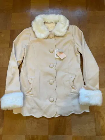 LIZ LISA 새상품 퍼 부착 자켓풍 코트 리본 포켓 헤이세이 레트로