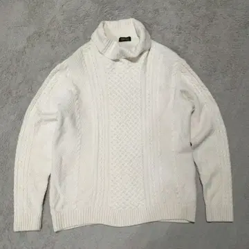 바니스뉴욕 케이블 니트 터틀넥 스웨터 L