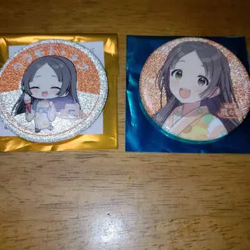 학마스 첫별 유케무리 온천 캔뱃지 2개 쿠라모토 치나