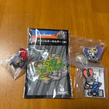 주토피아 주디 피닉 가챠 피규어 키링