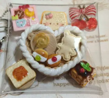 가챠 파우치 부챠구루미 도넛 박스 빵 바스켓 체리 고양이