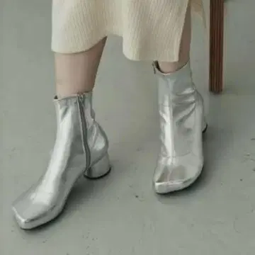 로즈버드 스트레치 인조 가죽 부츠 숏부츠