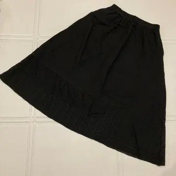 SM2 2024년 구매 레이스 패치워크 스커트 블랙 페치 스커트