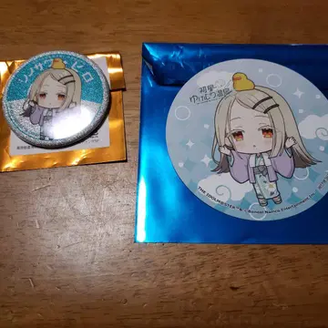 학마스 토시마엔 니와노유 미니 캐릭터 글리터 캔뱃지 코스터 시노자와 히로