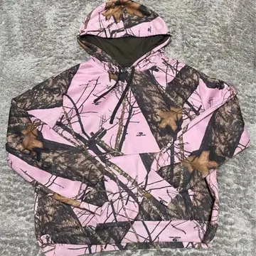 mossy oak 리얼트리 후드티 핑크 카모플라쥬 구제 의류