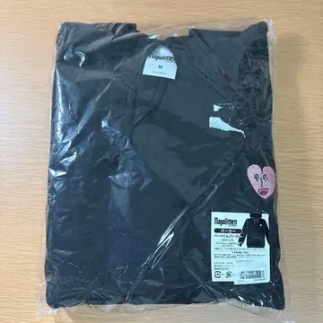 나폴리의 남자들 하트 군 후드티 M 블랙