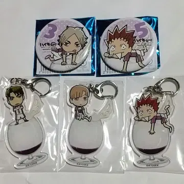 하이큐!! 시라토리자와 애니카페 아크릴 키링 캔뱃지