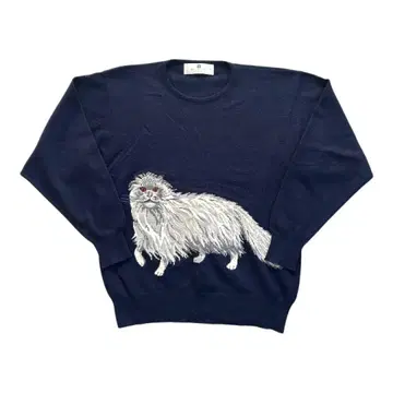 BALLANTYNE 발란타인 캐시미어 스웨터 38 빈티지 고양이