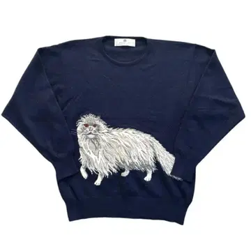 BALLANTYNE 발란타인 캐시미어 스웨터 38 빈티지 고양이