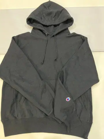 Champion Reverse Weave 후드티 블랙 M