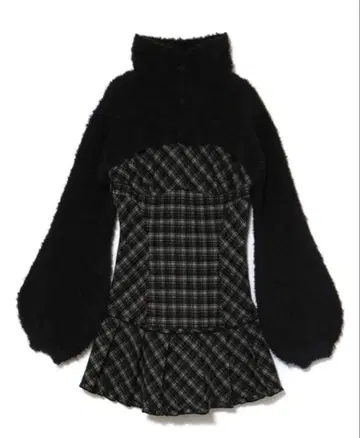 ANDMARY 룰루 체크 세트 미니 원피스