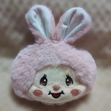 몽치치 봉제 인형 카라비너 부착 페이스 패스케이스 카드 케이스