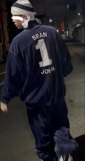 등번호 포함 42cm sean john 벨로아 셋업