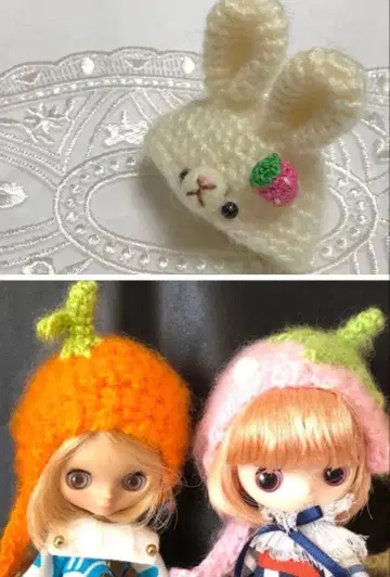 미니 브라이스 머리 장식 3개 세트