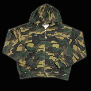 IDA sply 더블 지퍼 후드티 카모플라쥬 xs