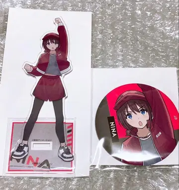 걸즈 밴드 크라이 복권 메이트 이세리 니나 아크릴 스탠드 캔뱃지 가루쿠라