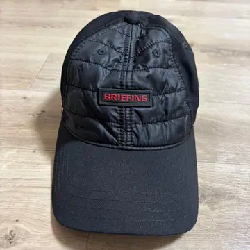 [ 새상품급 ] BRIEFING 브리핑 퀼팅 캡 블랙