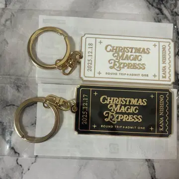 니시노 카나 ChristmasMagic 카나얜 티켓 키링 회장 한정판