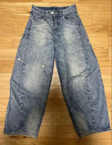 지저인 ONLINE 캐주얼 데미지 벌룬 데님 L2079 L 사이즈