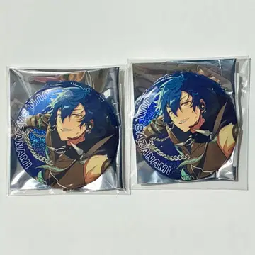 앙스타 사자나미 쥰 반짝반짝 캔뱃지 메가스트림 4peace B 2개