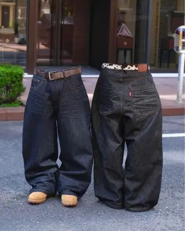 BELVET 리지드 데님 블랙 M 사이즈