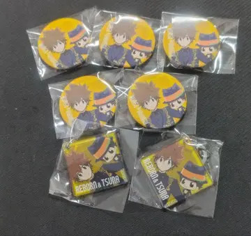 점페스 한정판 REBORN 츠나 리본 HMV 데코 가챠 캔뱃지