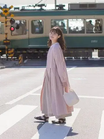 택 포함 새상품 유베시 x Samansa Mos2 절개 2WAY 원피스