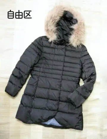 [새상품급] 자유구 퍼 포함 다운 코트 38