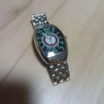 컬러풀 숫자 타원형 쿼츠 손목시계