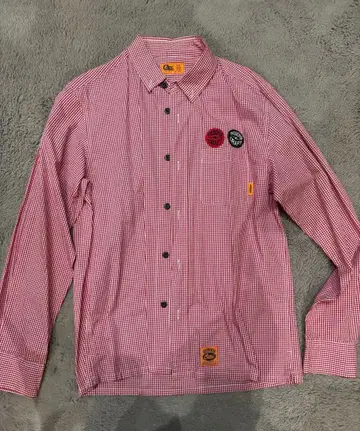 CALEE 체크 무늬 긴팔 셔츠