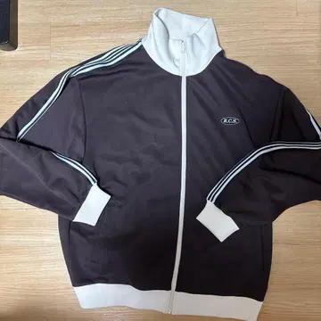 트랙 자켓 저지 브라운