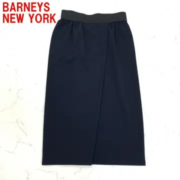 A6033 바니스 뉴욕 롱 스커트 허리밴딩 네이비 36